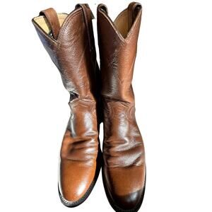 Sku 1459 Justin Men's Size 8C Western Boots L3714 Brown Leather made in Mexico